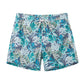 Leaf Printed Collection Washed Vintage Swim Shorts