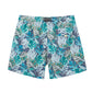 Leaf Printed Collection Washed Vintage Swim Shorts