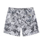 Leaf Printed Collection Washed Vintage Swim Shorts