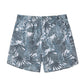 Leaf Printed Collection Washed Vintage Swim Shorts