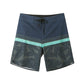 Leaf & Colorblock Design Collection Performance Board Shorts