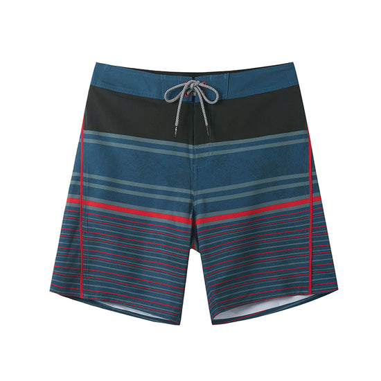 Striped Design Collection Performance Board Shorts