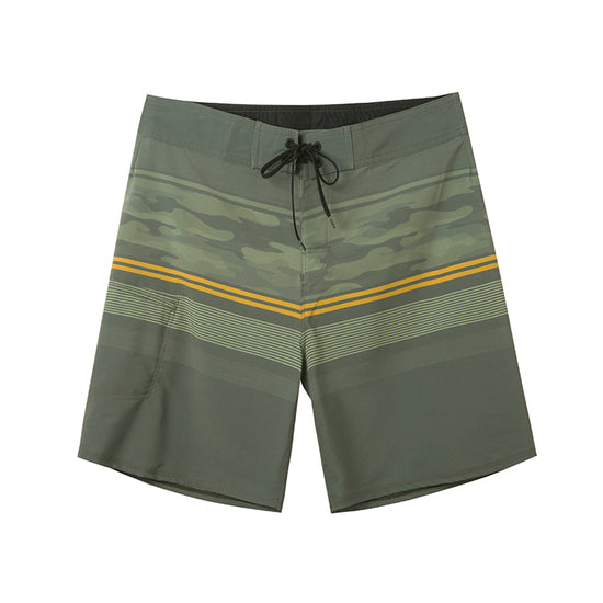 Striped Design Collection Performance Board Shorts