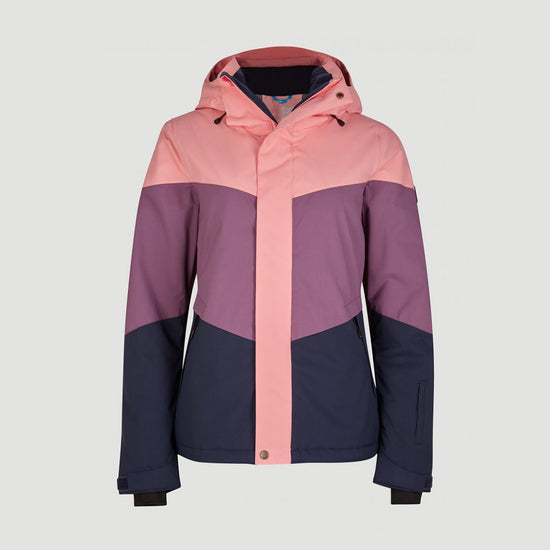 Ladies Colorblock Waterproof Windproof Outdoor Jacket