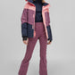 Ladies Colorblock Waterproof Windproof Outdoor Jacket