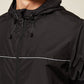 Black Waterproof Windbreaker Jacket