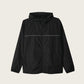 Black Waterproof Windbreaker Jacket