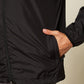 Black Waterproof Windbreaker Jacket