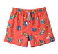 Kids Outer Space Flight Orange Swim Trunks