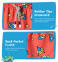 Kids Outer Space Flight Orange Swim Trunks